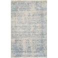 thumbnail image 1 of Transitional Collection Hand Knotted Bsilk & Wool Area Rug - Silver/L. Blue - 5' 9' X 9' 0', 1 of 1