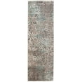 thumbnail image 1 of Cambridge Aqua Floral Runner Rug 2'6"x8', 1 of 2