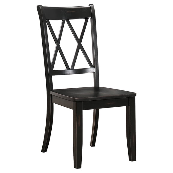 Transitional Double - X Back Design | Fit for Dining Room Use | Pine Veneer Side Chairs