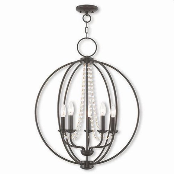Transitional Five Light Chandelier-English Bronze Finish Bailey Street Home 218-Bel-2255817
