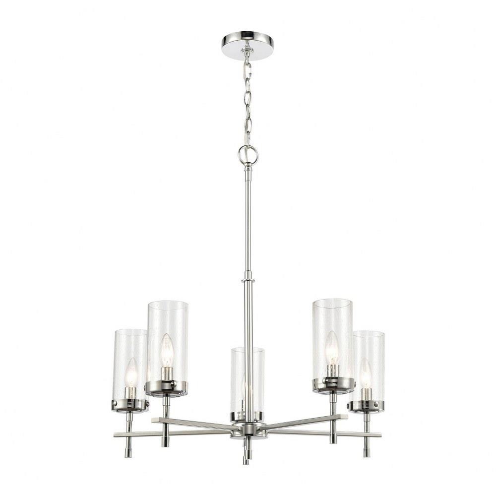 Transitional Five Light Chandelier in Polished Chrome Finish Bailey Street Home 2499-Bel-3826891 - image 1 of 2