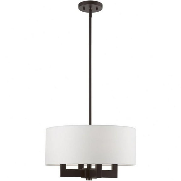 Transitional Four Light Chandelier-Bronze/Antique Brass Finish Bailey Street Home 218-Bel-4829291