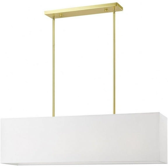 Transitional Four Light Chandelier-Satin Brass Finish Bailey Street Home 218-Bel-4828689