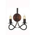 thumbnail image 1 of Transitional Home Decorative Steel Lyndon 2 Light Dark Bronze Wall Sconce, 1 of 2