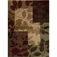 thumbnail image 1 of Transitional Leaf Multi Area Rug: 1'6" x 2'7", Contemporary Vines in Durable Heat Set Polypropylene, 1 of 3