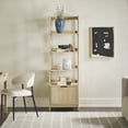 thumbnail image 1 of Transitional Narrow Bookshelf with Drawer on Bottom - Oak, 1 of 9