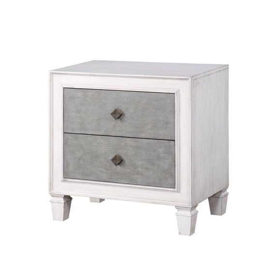 Transitional Night Stand for Bedroom | Smooth Drawer Opening for Access | Made of Plywood and Particle Board | Enhance Bedroom Decor with Style