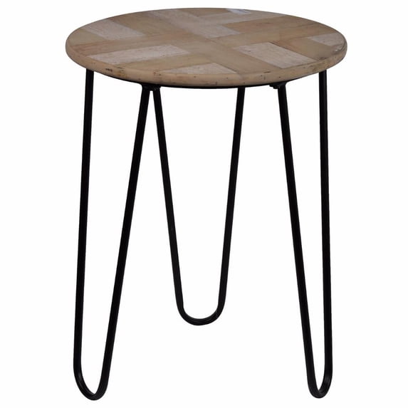 Benzara Transitional Prescott Round Side Table