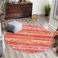 thumbnail image 1 of Transitional Rine Collection Area Rug 3'6" Round - Rust Red, 1 of 5