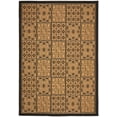thumbnail image 1 of Transitional Rug - Courtyard Polypropylene -Black/Natural-Color:Black/Natural,Design:Transitional,Shape:Large Rectangle,Size:11'L x 8'W, 1 of 5