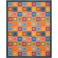 thumbnail image 1 of Transitional Rug - Metropolis Polyamide -Blue/Multi-Color:Blue/Multi,Design:Transitional,Shape:Large Rectangle,Size:8' x 10', 1 of 5