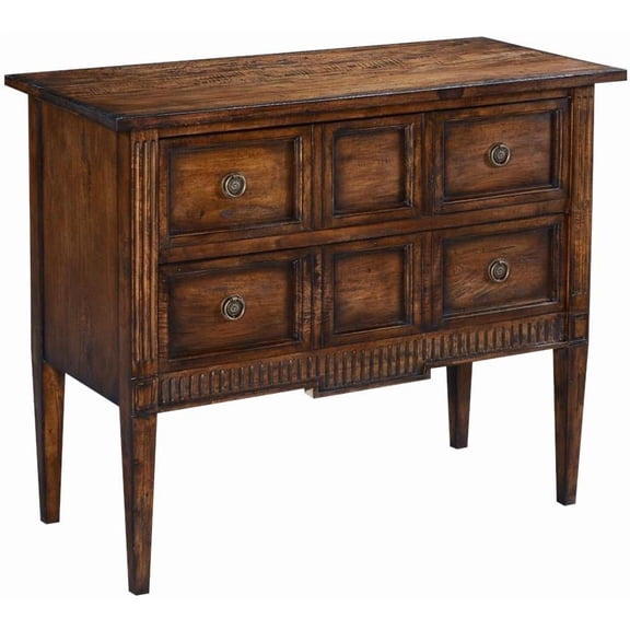 Transitional Rustic Solid Wood Chest of Drawers