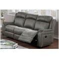 thumbnail image 1 of Transitional Slate Blue Leatherette 1pc Motion Sofa Only Reclining Living Room Furniture, 1 of 5