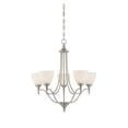 thumbnail image 1 of Transitional Style Chandelier - Satin Nickel Finish, 1 of 8