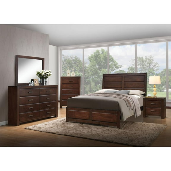 ACME Oberreit Queen Bed in Walnut