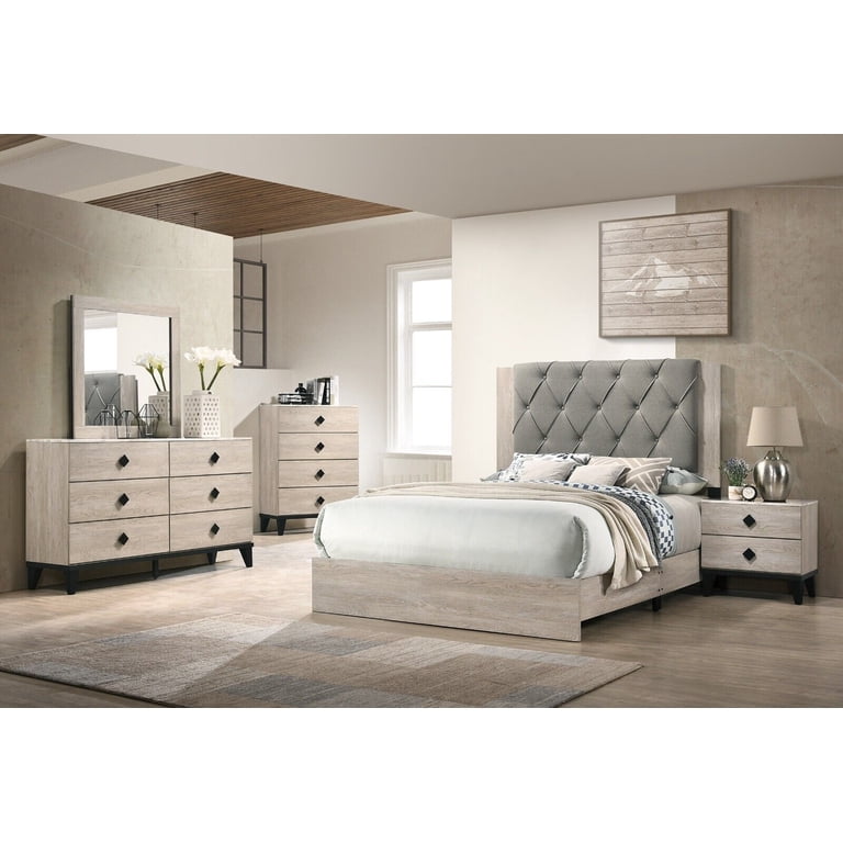 white christmas dresses Provincial Style West Michigan Company Cream Dresser and Nightstands Set main image 1