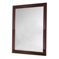 thumbnail image 1 of Transitional Style Mirror with Raised Wooden Frame Brown and Silver - Saltoro Sherpi, 1 of 6