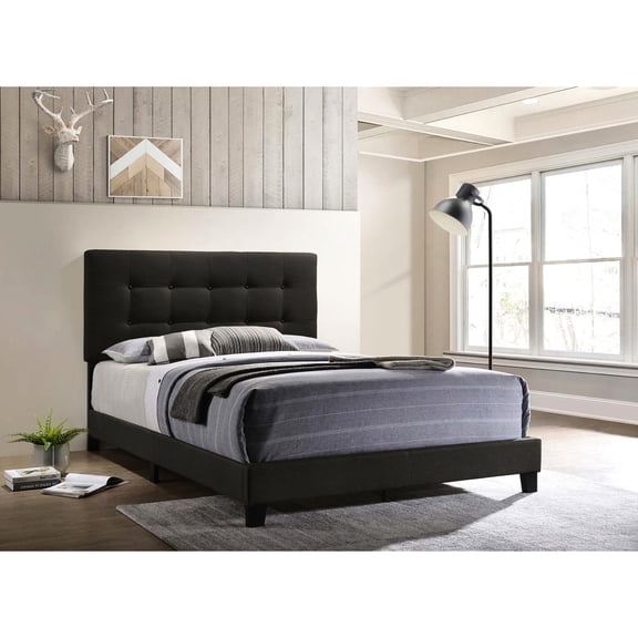 Transitional Style Panel Bed / Blend Well with Diverse Bedroom Interiors