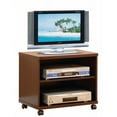thumbnail image 1 of Transitional Style TV Cart with Open Shelves, Brown, 1 of 1