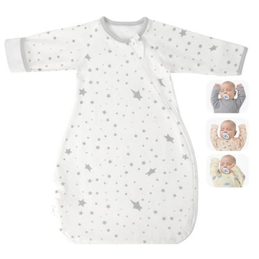 Transitional Swaddle Sack with Arms Up & Sleeves, Mitten Cuffs, 2-Way Zipper, Sleep Sacks Blanket for Baby 3-6Months - Calms Startle Reflex, Newborns Baby Boys & Girls Sleep Bag