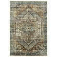 thumbnail image 1 of Transitional Textured Distressed Cut Pile Area Rug 7'10" X 10'10" Rectangle, For Indoor Residential Use, , Polypropylene, Multi Contemporary Pile, Indoor, Machine Serged, Multi Color, 1 of 2
