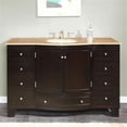 thumbnail image 1 of Transitional Travertine Bathroom Vanity, Single Sink - 55 in. Wide, 1 of 1
