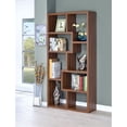 thumbnail image 1 of Sturdy Wooden Bookcase With Multiple Shelves, Brown, 1 of 4