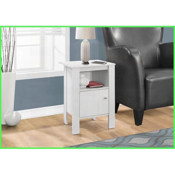 Transitional White Laminate Coffee Table for Living Room & Bedroom, Space-Saving Storage & Sturdy Design