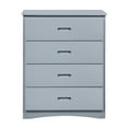 thumbnail image 1 of Transitional Wooden Chest with 4 Drawers and Recessed Handles, Gray- Saltoro Sherpi, 1 of 6