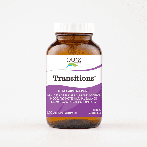 Pure Essence Labs Transitions - Menopause Support Capsules, 120 Count