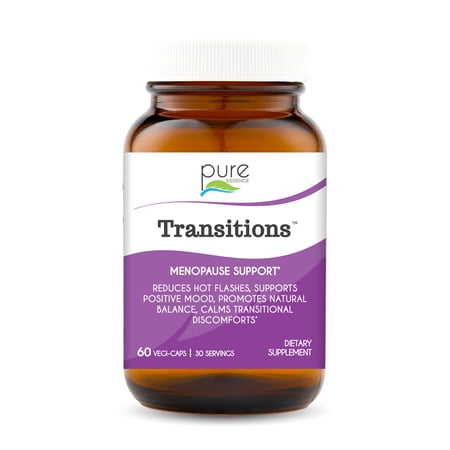 Pure Essence Labs Transitions - Menopause Support Capsules, 60 Count