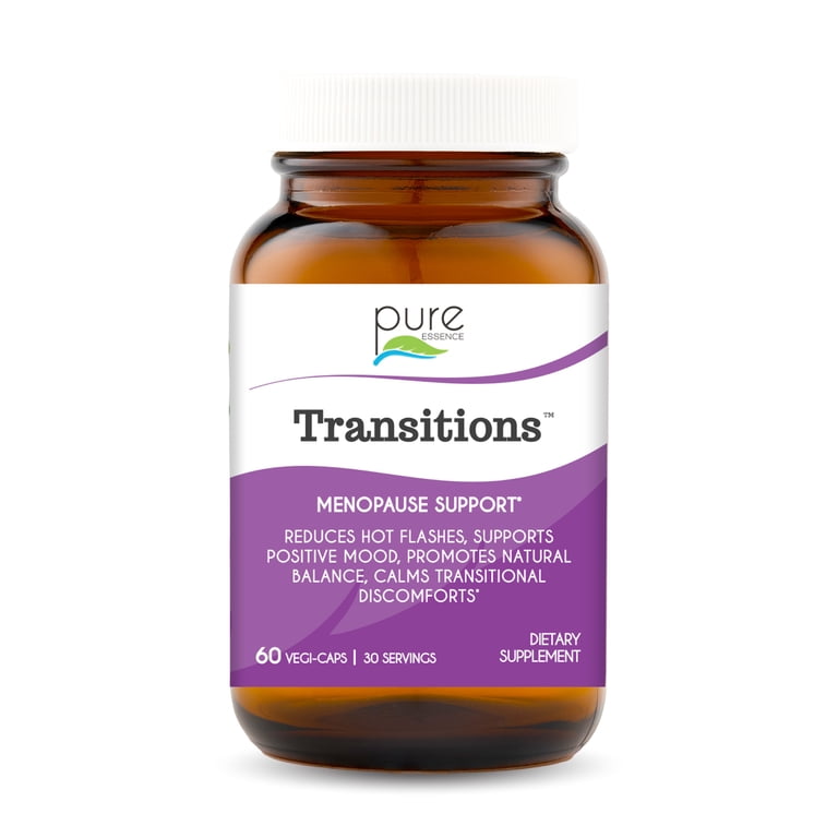 Pure Essence Transitions Menopause Support Supplement - Hot