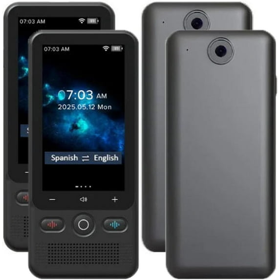 TranslAI - The Original Offline Translator, 2 Way Real Time Smart Voice Translator, 138 Languages, 3 Inch Touchscreen, Offline/Photo Translation for Travel, Business, Learning (1pc)