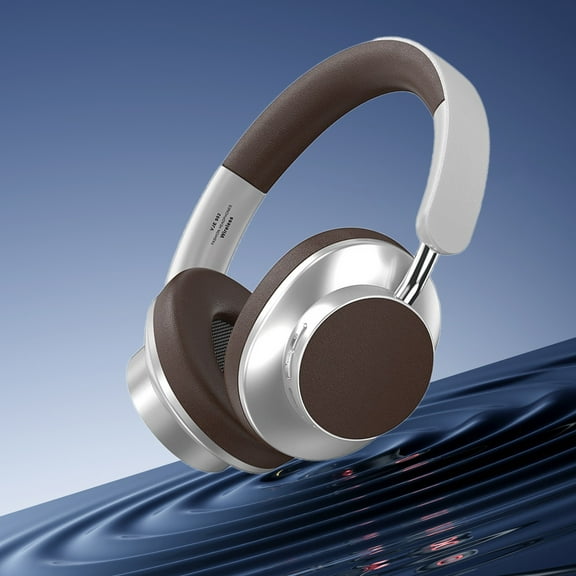 Translating Earbuds Real Time,Vje902 Headphones Wireless Bluetooth 5.3 Metal Retractabl Earphones,Silver