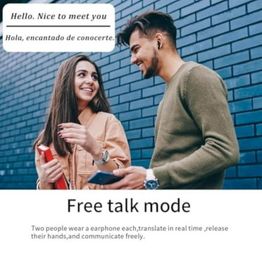 Translation Earbuds Miniso Earbuds Translator Ai Translation Earbuds Real Time AI Headphones Language Translation HD Sound Quality Bluetooth App iOS and Android Cellphone