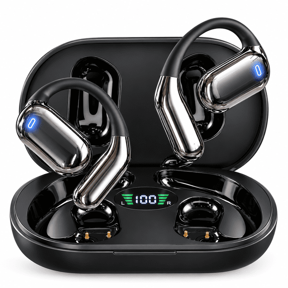 Charlore AI Language Translator Earbuds, 144 Languages Real-Time Translation, 3-in-1 Bluetooth Headphones, Translator Device with APP fit IOS and Android for Travel, Business, Learning