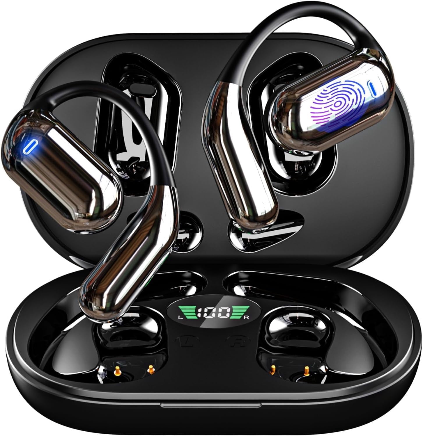 AI Language Translator Earbuds, 144 Languages Real-Time Translation, 3-in-1 Bluetooth Headphones