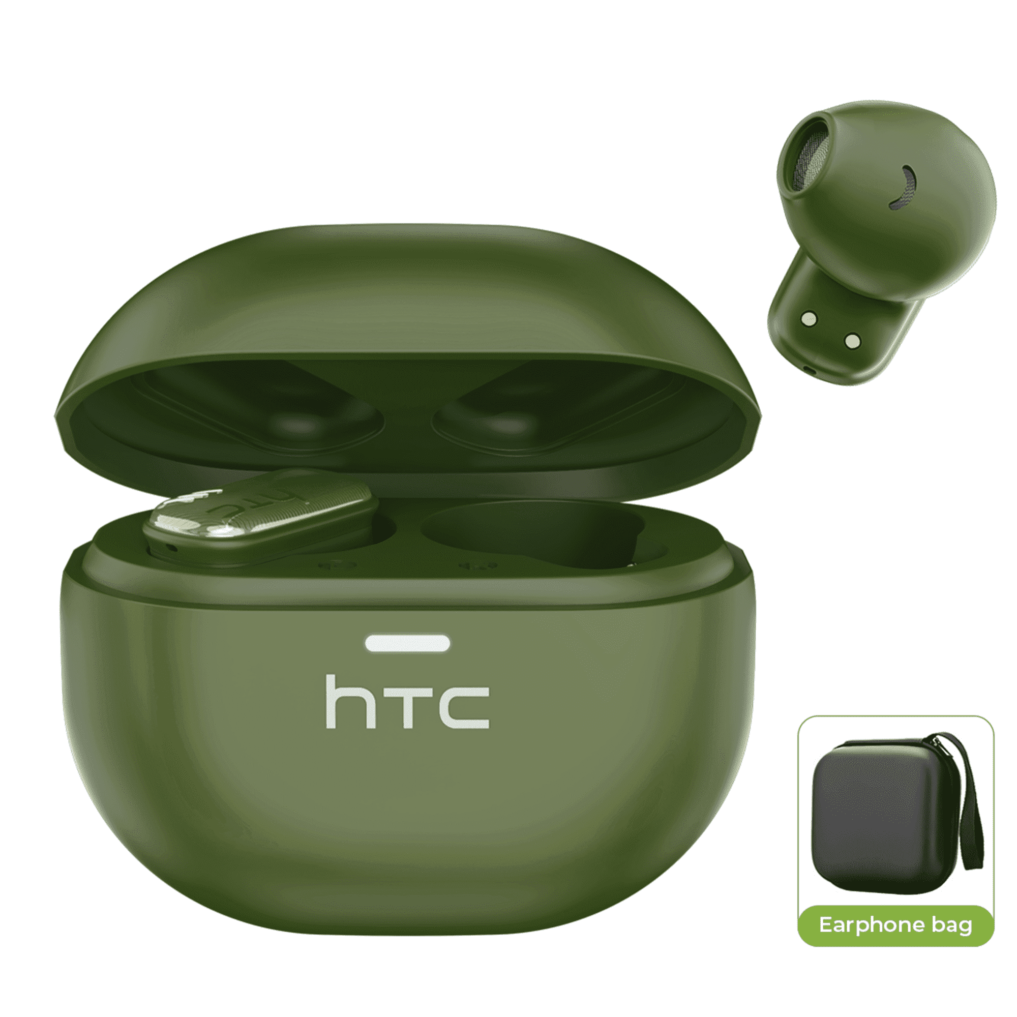 HTC NE16 Translation Earbuds Real Time for 134 Languages Translator Headphones with APP Noise Cancelling Playtime in Ear Headphons