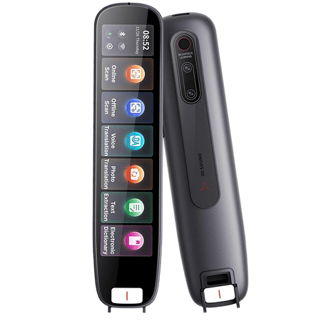 Translation Pen&Scan Reading Pen for Kids&Adults,Language Translator Device for Dyslexia&Language Learning, Translator Pen for 142 Language (Balck)