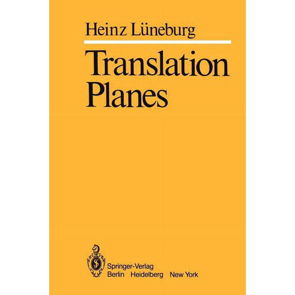 Translation Planes (Paperback)
