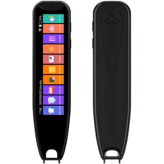 Translation Scanner Pen, Dyslexia Translation Pen, OCR Scanning Device, Text to Speech Reading Pen, (Black)