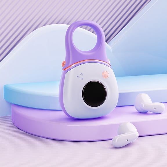 Translation Wireless Earbuds With LED Lights Camera Shaped BT Headphones With HiFi Sound Multifunction Language Translator Earbuds With Lanyard