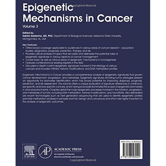 Pre-Owned Translational Epigenetics Epigenetic Mechanisms in Cancer: Volume 3, Book 3, (Hardcover)