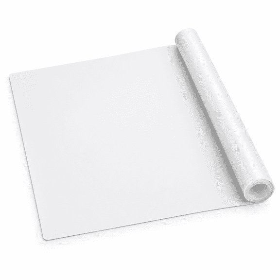 Translucent 48"L x 24"W Silicone Counter & Drying Mat, Heat Resistant Multipurpose Worksurface Protector