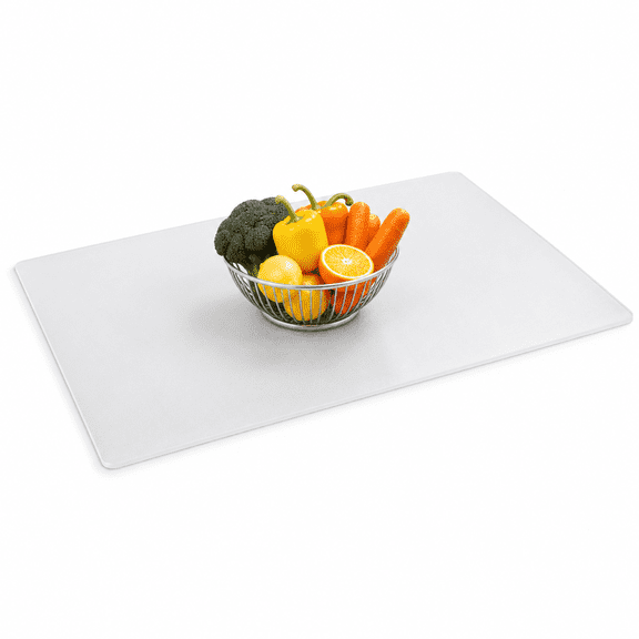 Translucent 48"L x 32"W Silicone Kitchen Counter Mat, Heat Resistant Non-Slip Protector