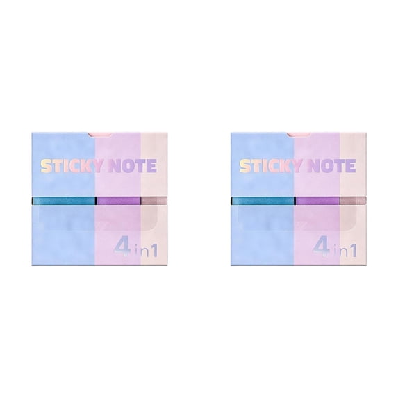 Translucent Annotation Kit 2-Box Set, 480 Sheets Total 3x3 Inch Clear PET Sticky Tabs with Dispensers, See-Through Notes for Books, Planners, and Document Marking, By Cosmug