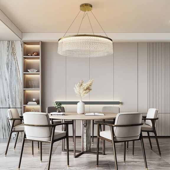 Translucent Art Glass Pendant Lighting, Electroplated Gold Base Complete Mount Hardware For Bedroom