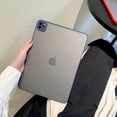 thumbnail image 1 of Translucent Case for iPad Pro 11" 2022 2021 2020 2018/Air 4th 2020/Air 5th 2022, Matte Anti-Scratch Ultra Slim Lightweight Shockproof Resistant Soft TPU Back Cover Skin, Blue, 1 of 7