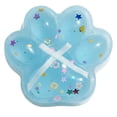 thumbnail image 1 of Translucent Cat Paw Squishy Toy with Glitter Confetti, Single, Sea Salt Blue, for Relaxation And, Squeeze Toy, 1 of 3