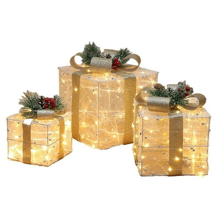 Translucent Christmas light display box set, for Christmas garden decoration
